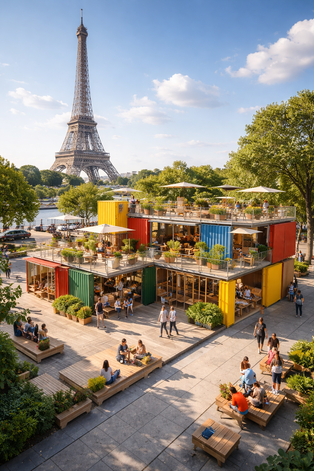 Projet Jeux Olympiques Paris 2024 - installation de modules